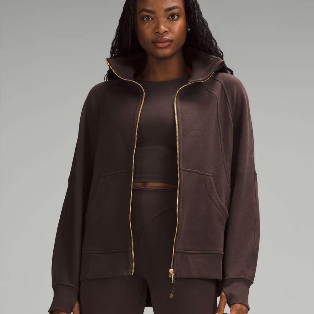 Lululemon scuba over sized funnel neck full zip